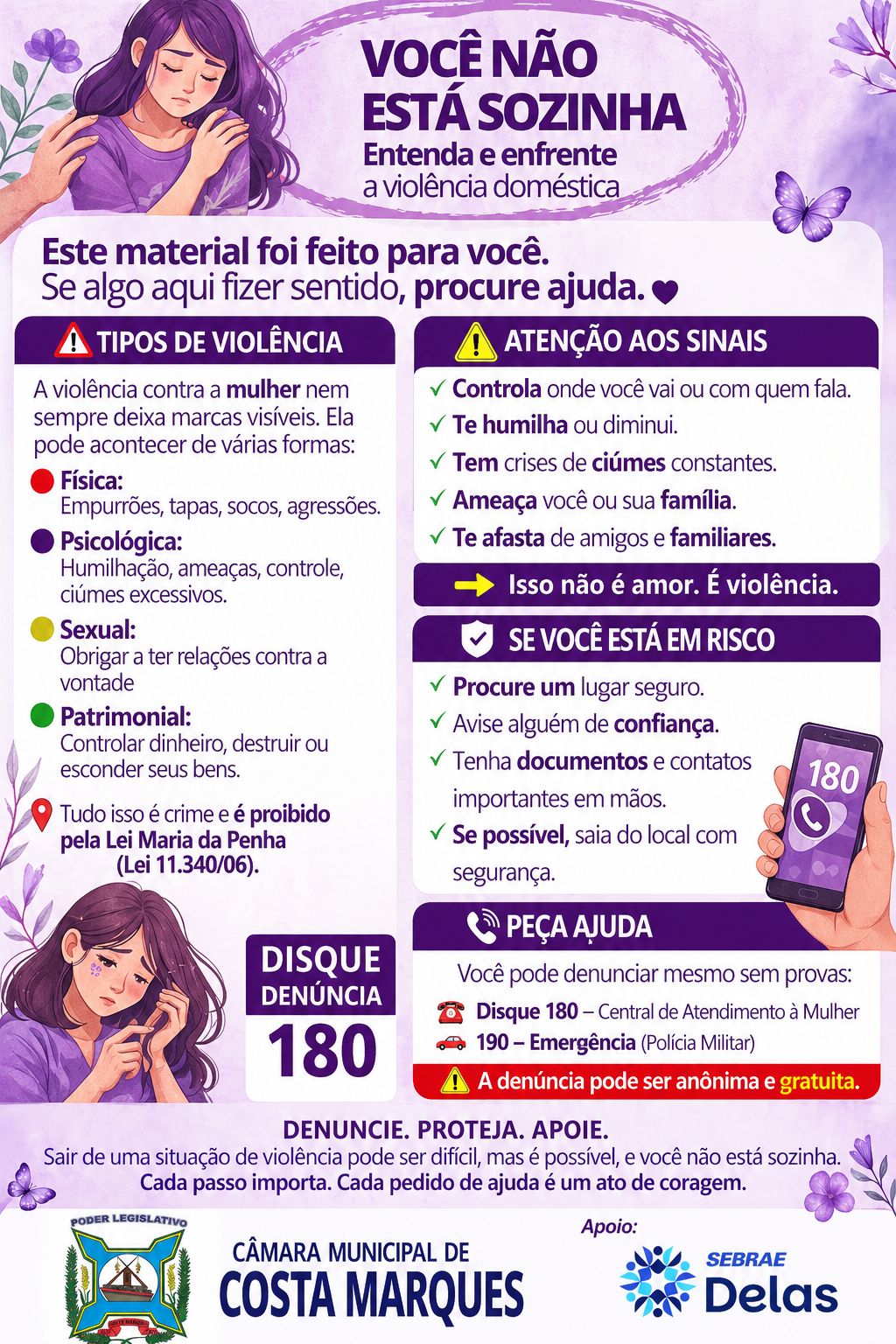ENTENDA E ENFRENTE A VIOLÊNCIA DOMÉSTICA